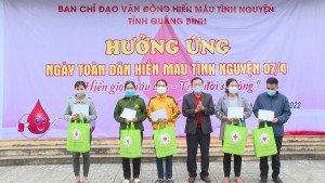 Tuyên Hóa:  Hưởng ứng ngày toàn dân tham gia hiến máu tình nguyện 7/4