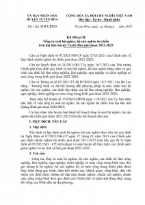 Kế Hoạch tổng rà soát hộ nghèo, hộ cận nghèo đa chiều trên địa bàn huyện Tuyên Hóa, giai đoạn 2022-2025