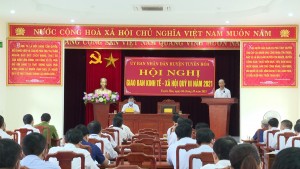 Tuyên Hóa giao ban kinh tế - xã hội quý III năm 2021