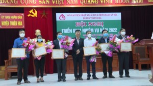 Ban đại diện HĐQT Ngân hàng CSXH huyện triển khai nhiệm vụ năm 2022