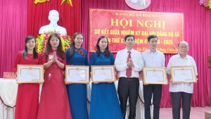 Đảng bộ xã Mai Hóa sơ kết giữa nhiệm kỳ thực hiện Nghị quyết Đại hội Đảng bộ xã lần thứ XXV