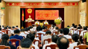 Tổ chức thành công Kỳ họp thứ 16, HĐND huyện khóa XX, nhiệm kỳ 2021-2026