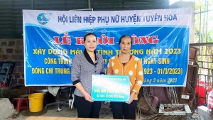 Khởi công xây dựng nhà “Mái ấm tình thương” cho phụ nữ nghèo tại thị trấn Đồng Lê