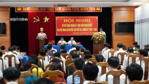 Hội nghị sơ kết giữa nhiệm kỳ thực hiện Nghị quyết Đại hội Đảng bộ huyện Tuyên Hóa