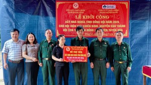 Khởi công nhà “Nghĩa tình đồng đội” cho hội viên Cựu chiến binh có hoàn cảnh khó khăn