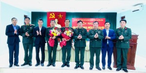 Hội nghị bàn giao chức trách, nhiệm vụ Chính trị viên Ban CHQS huyện Tuyên Hóa