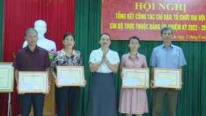 Đảng ủy xã Phong Hóa tổng kết công tác Đại hội chi bộ trực thuộc, nhiệm kỳ 2022 – 2025