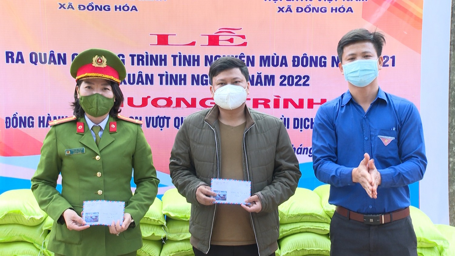 Hội LHTN xã Đồng Hóa ra quân chiến dịch tình nguyện mùa đông năm 2021 và xuân tình nguyện năm 2022