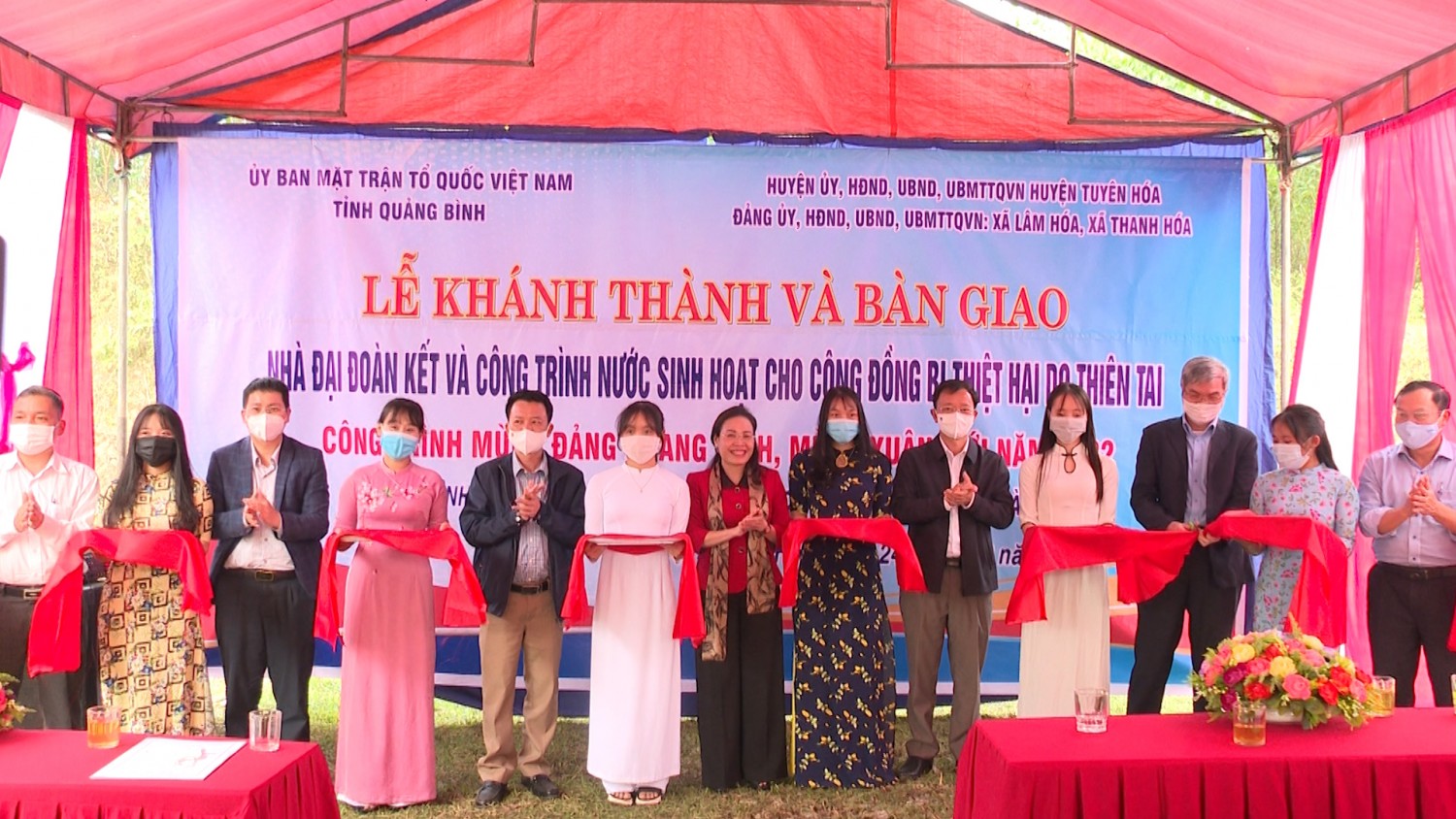 Tuyên Hóa: Khánh thành nhà Đại Đoàn Kết và công trình nước sạch cho đồng bào dân tộc thiểu số