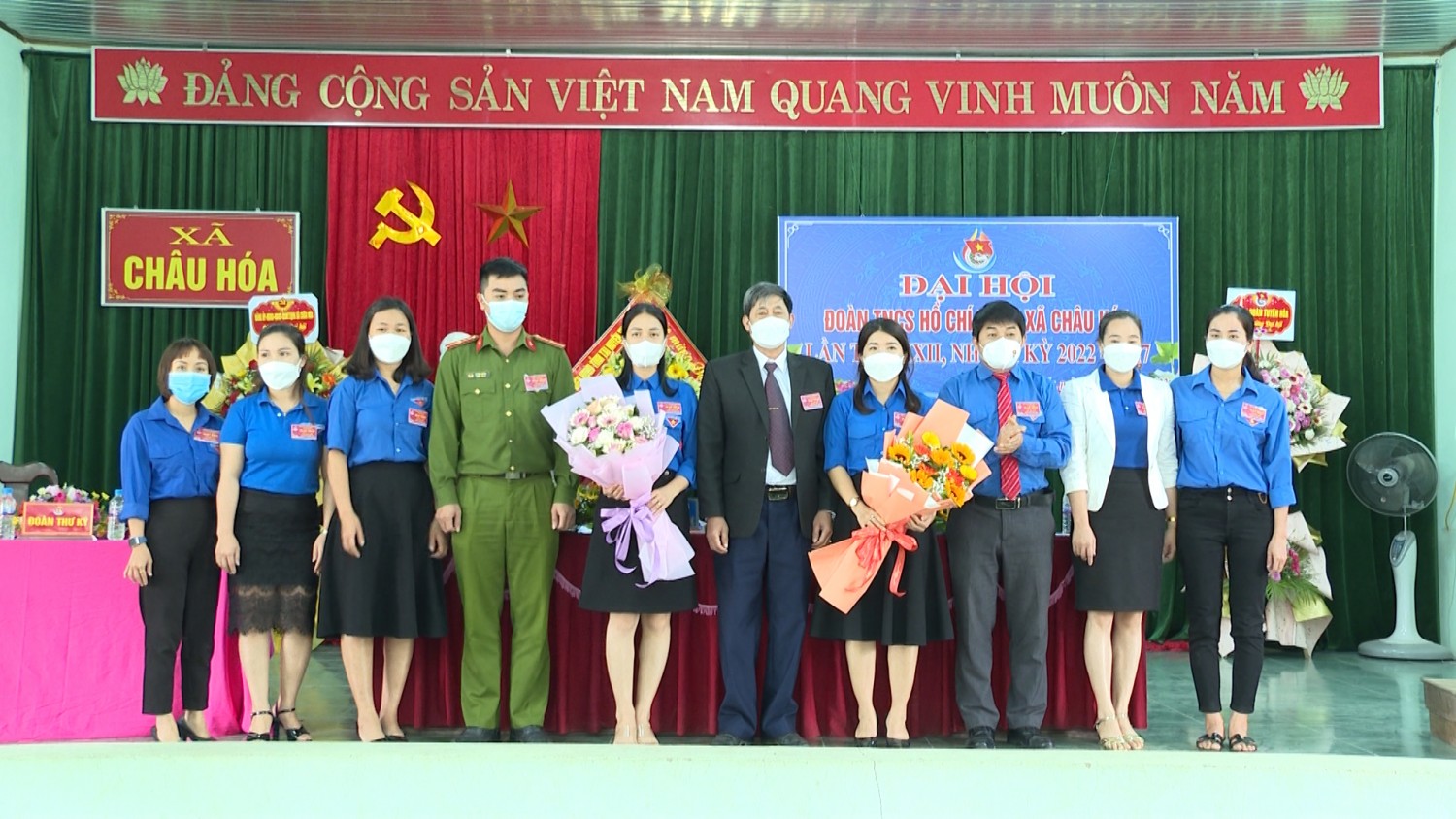 Đoàn xã Châu Hóa tổ chức đại hội Đoàn TNCS Hồ Chí Minh lần thứ XXII, nhiệm kỳ 2022 – 2027