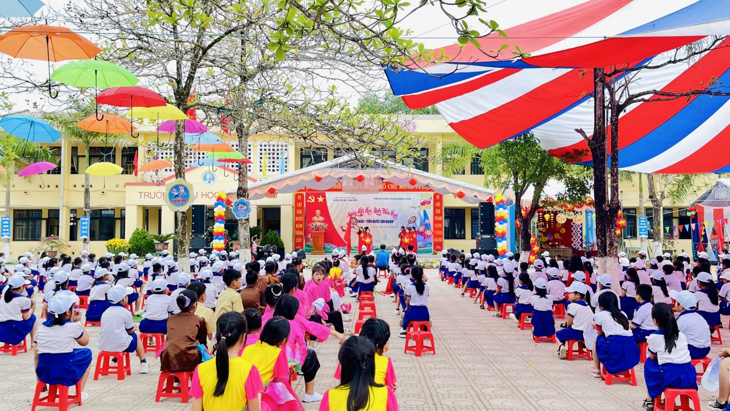 Ngày hội học sinh Tiểu học tại Trường Tiểu học Thanh Thủy, xã Tiến Hóa