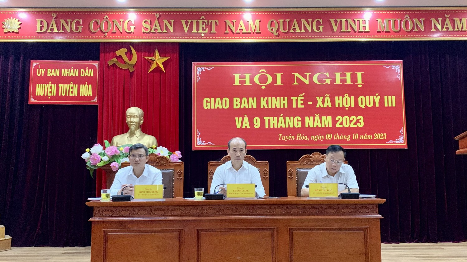 Tuyên Hóa: Giao ban kinh tế - xã hội quý III và 9 tháng năm 2023