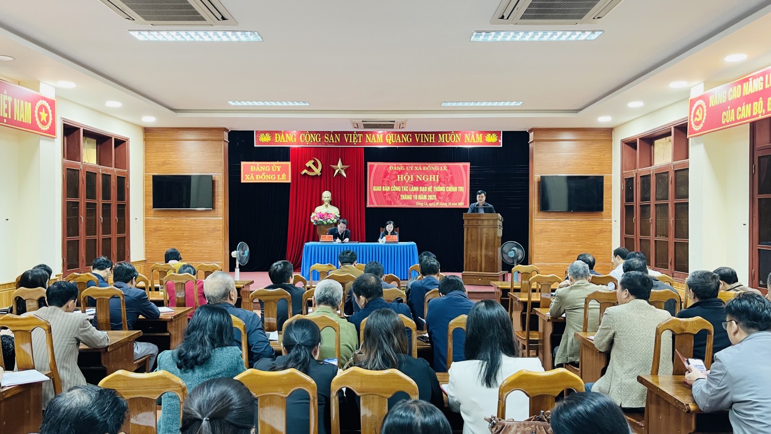 Xã Đồng Lê giao ban công tác lãnh đạo của hệ thống chính trị